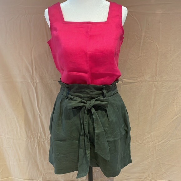 Linen Talbots square neck tank - Picture 4 of 9